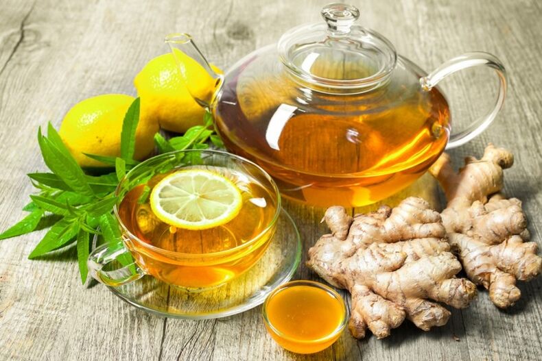 Tea with lemon and ginger will help boost a man's metabolism
